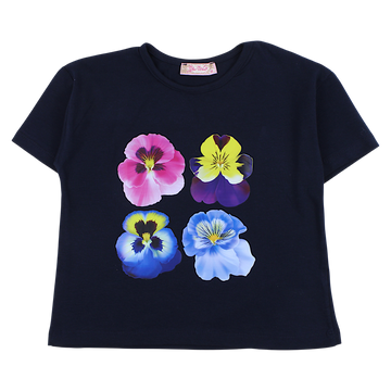Girls' blouse navy blue Your Word 4330-2425-23