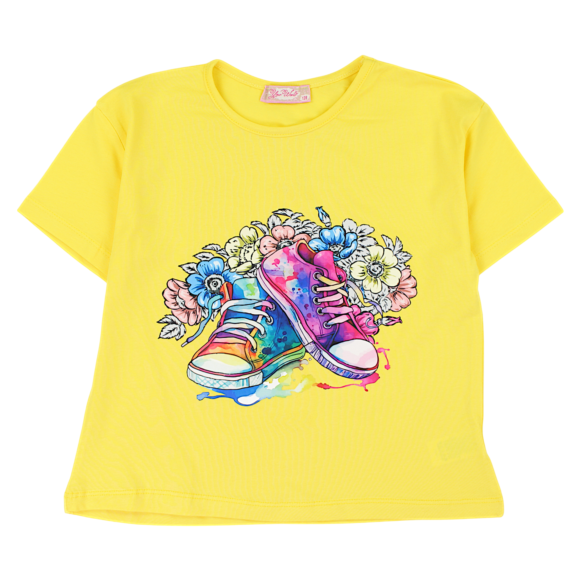 Girls' yellow sneakers blouse Your Word 434-3-5325-50
