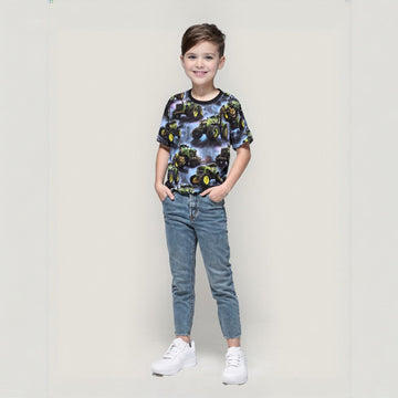 Boy's T-shirt blue Amir 4341-21325