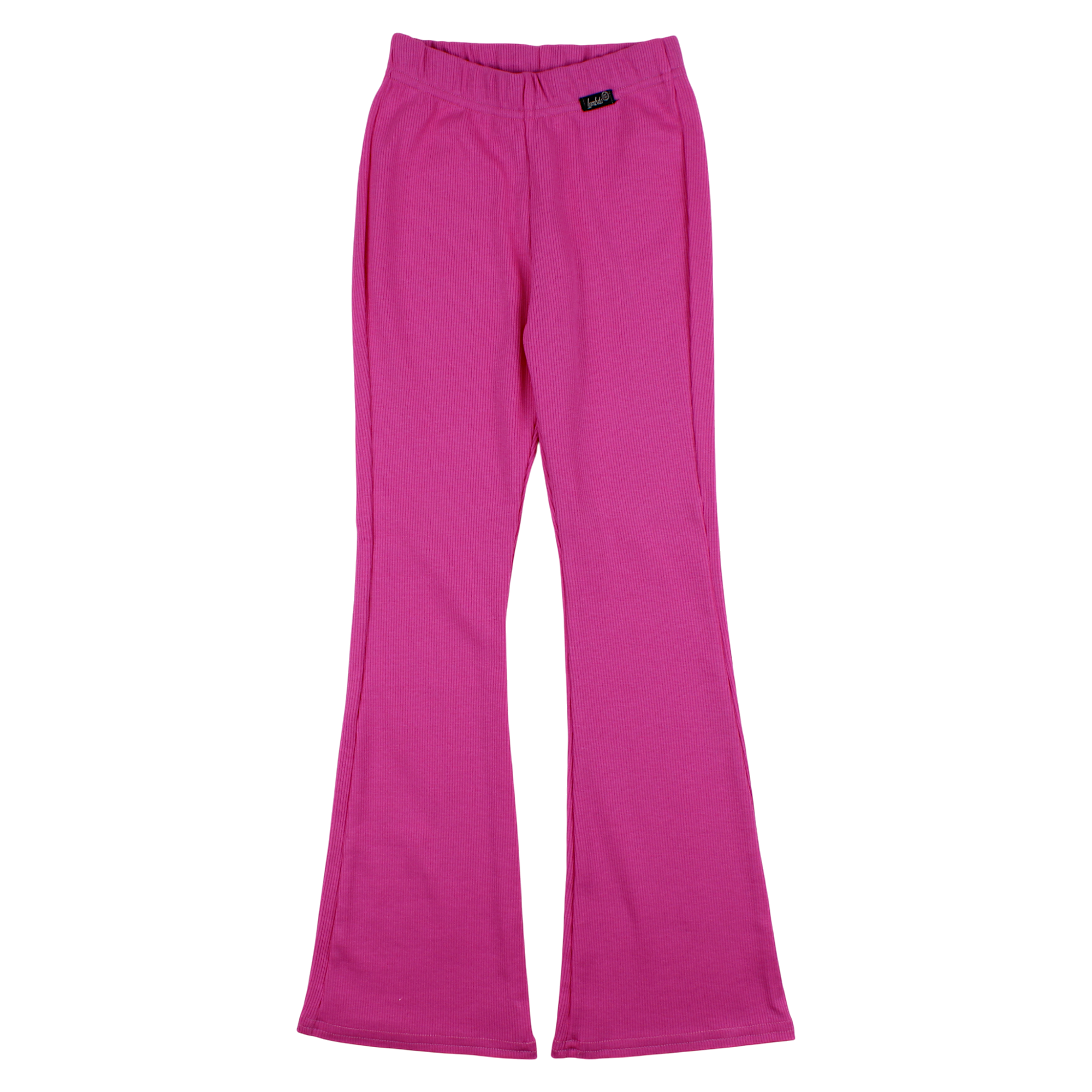 Girls' flared trousers fuchsia Lambda 4350-2425