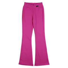 Girls' flared trousers fuchsia Lambda 4350-2425