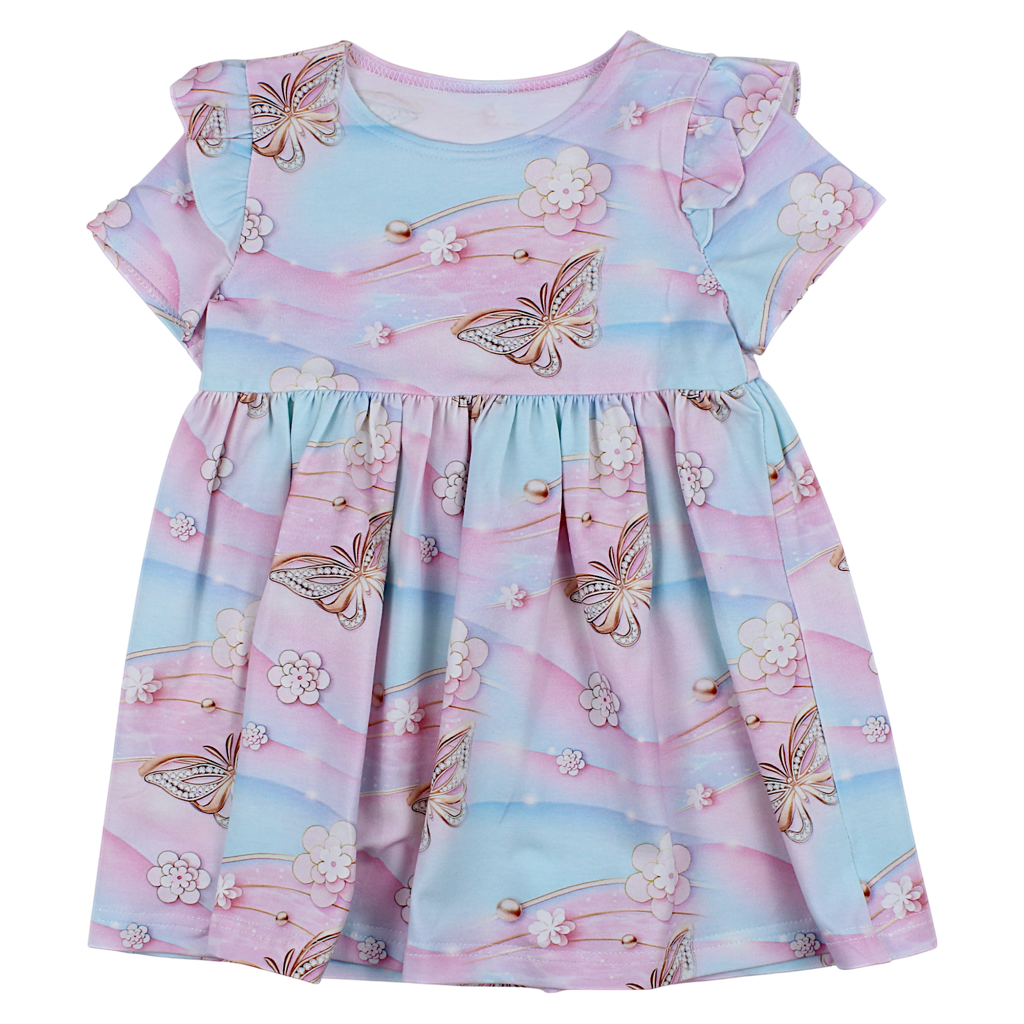 Girl's Dress Butterfly Pink Guliwerkids 4356-2425-40