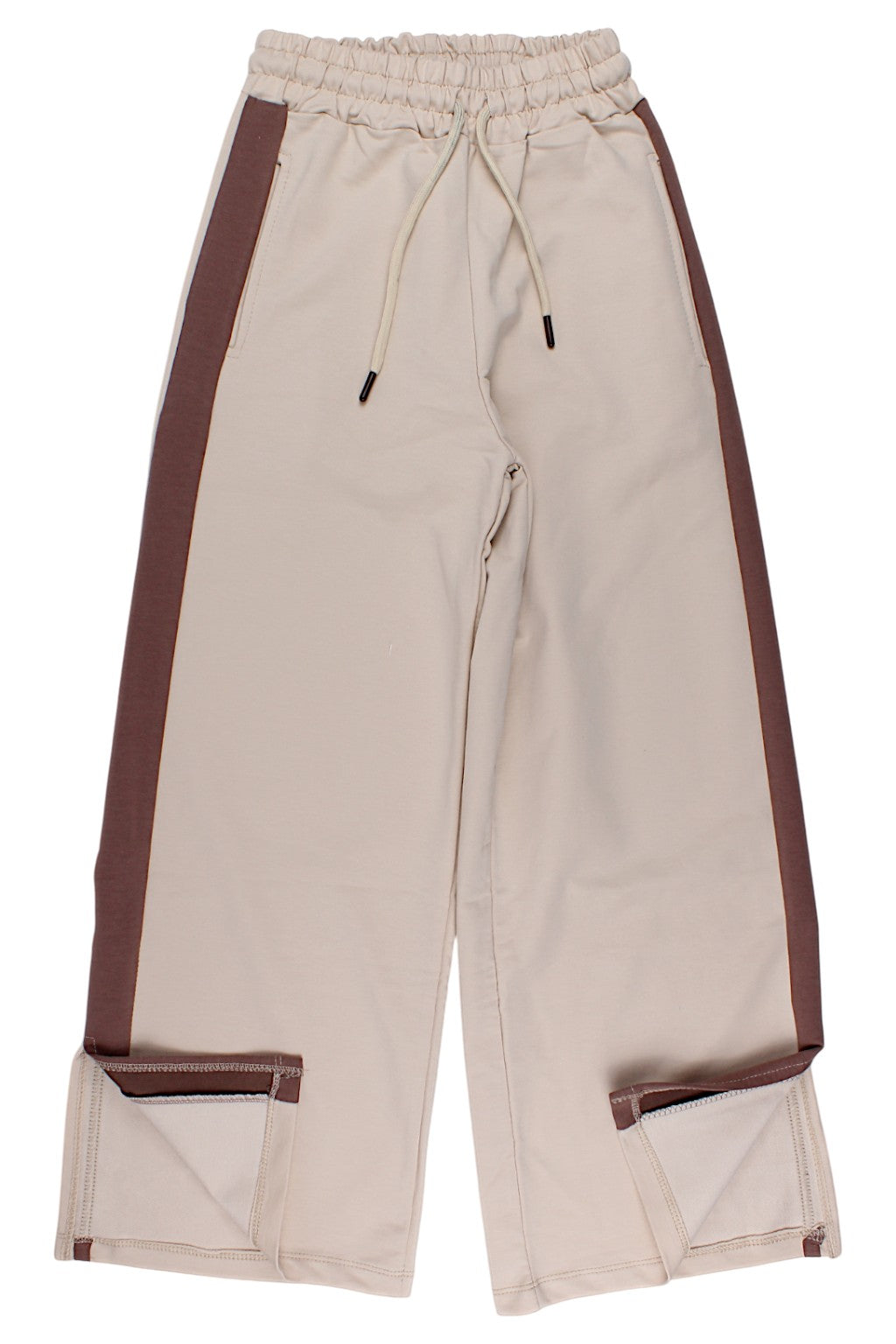 Girls' beige sports pants VizViz 43914-6825-1