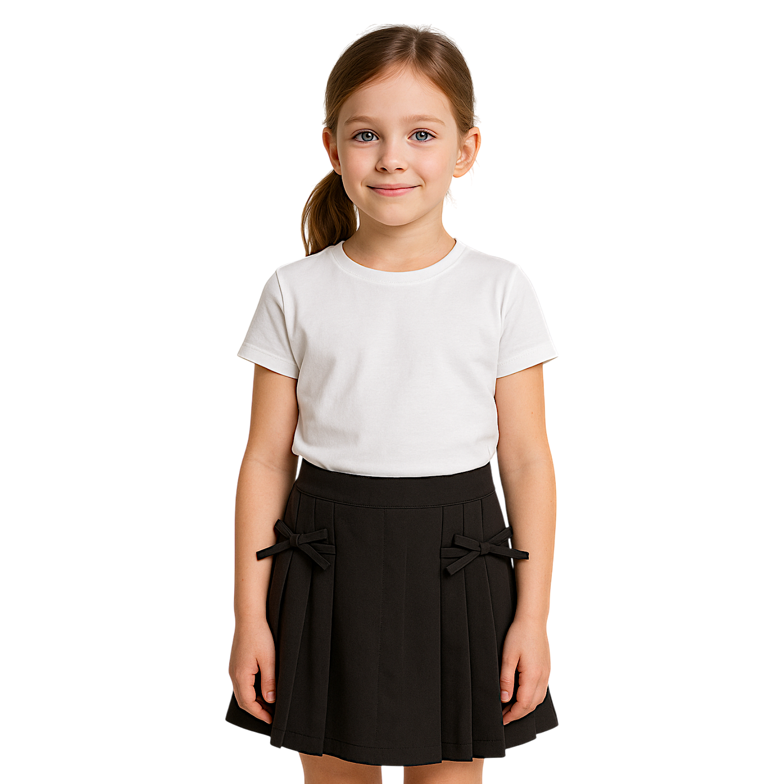 Elegant girls' skirt-shorts black Happy Star 8330-30525