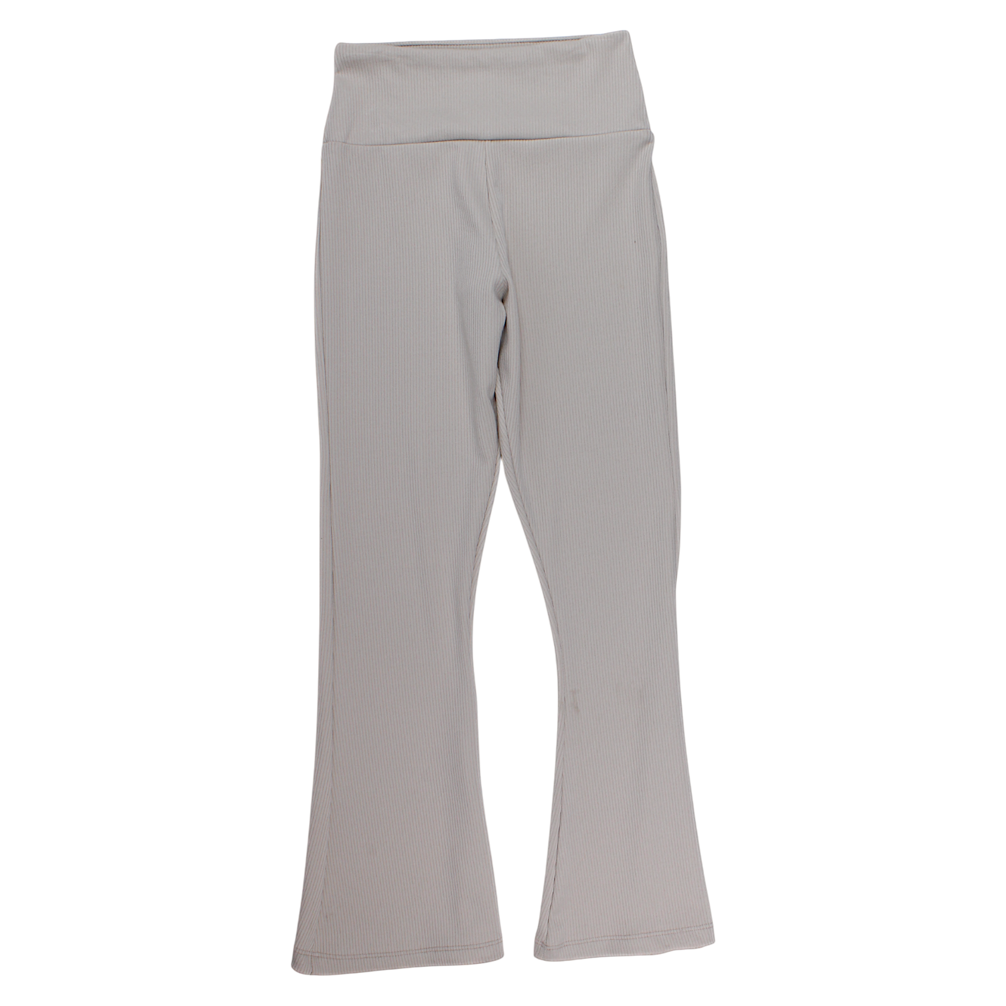 Elegant bell-bottoms with a stripe for girls, beige, Timi 4928-14425