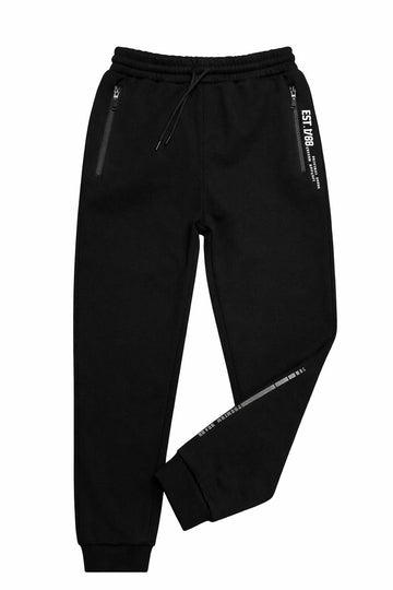 Spodnie ocieplane Premium chłopięce czarne Poyraz 55044-21225