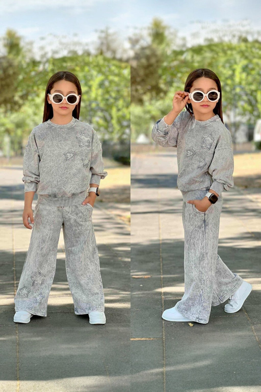 Surprise gray girl's steampunk set with swatches 5022-27825