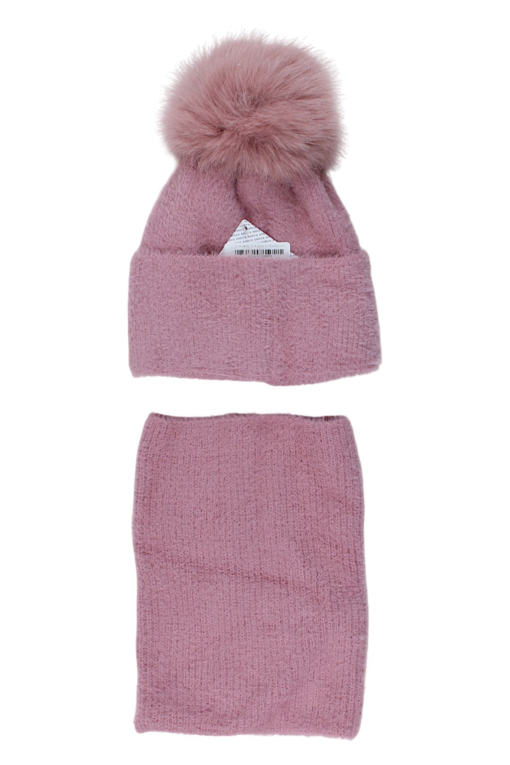 Girls' hat and scarf set, heather Ambra 5063-51125