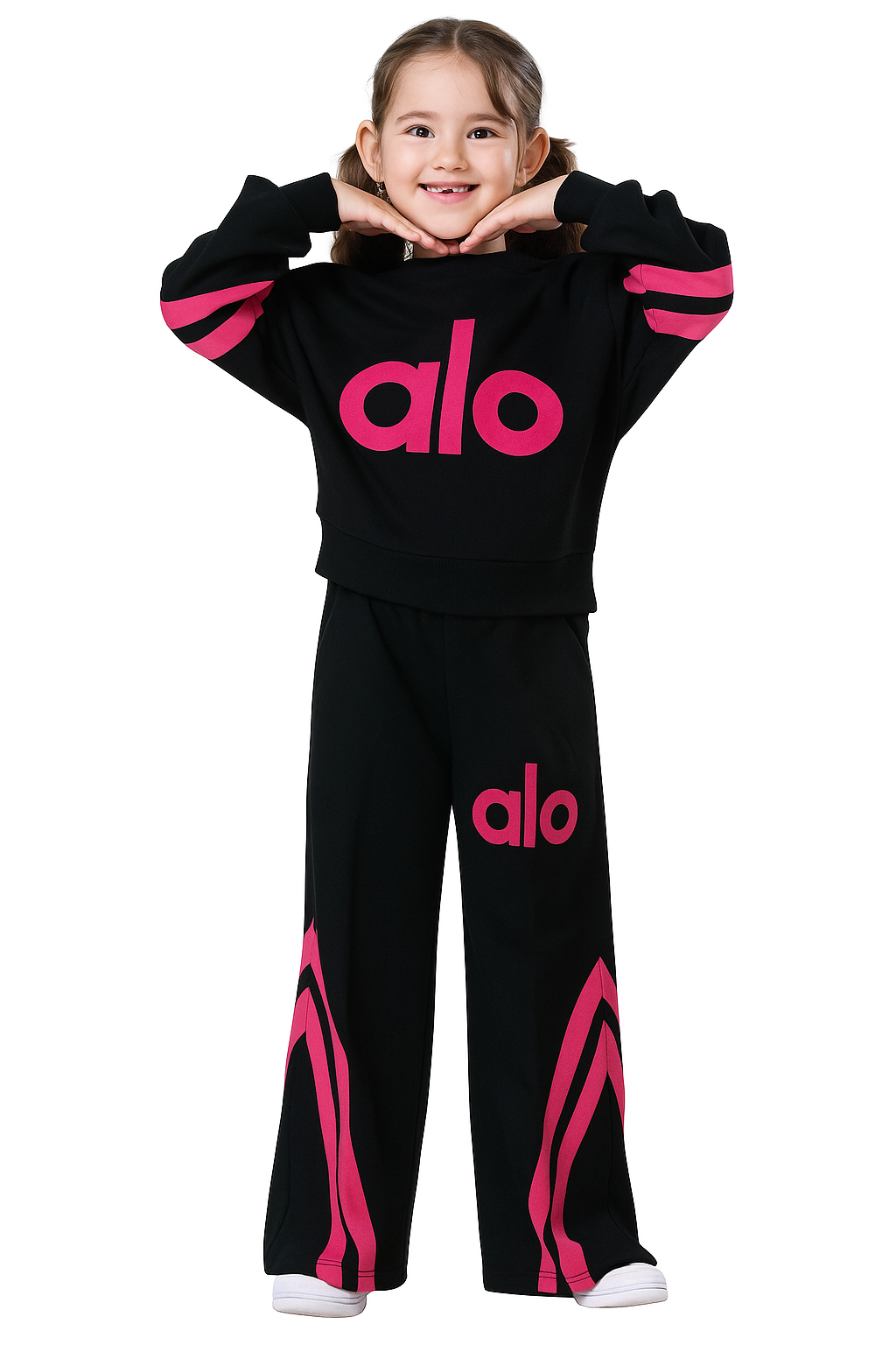Alo girl's set black Guliwerkids 5217-16925
