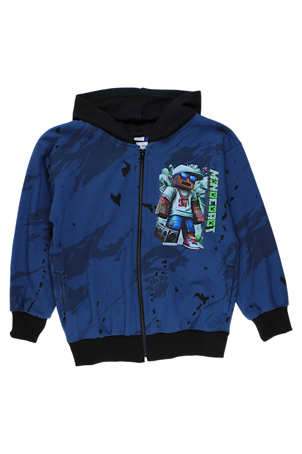 Boy's sweatshirt with patterns, blue Guliwerkids 5218-16925