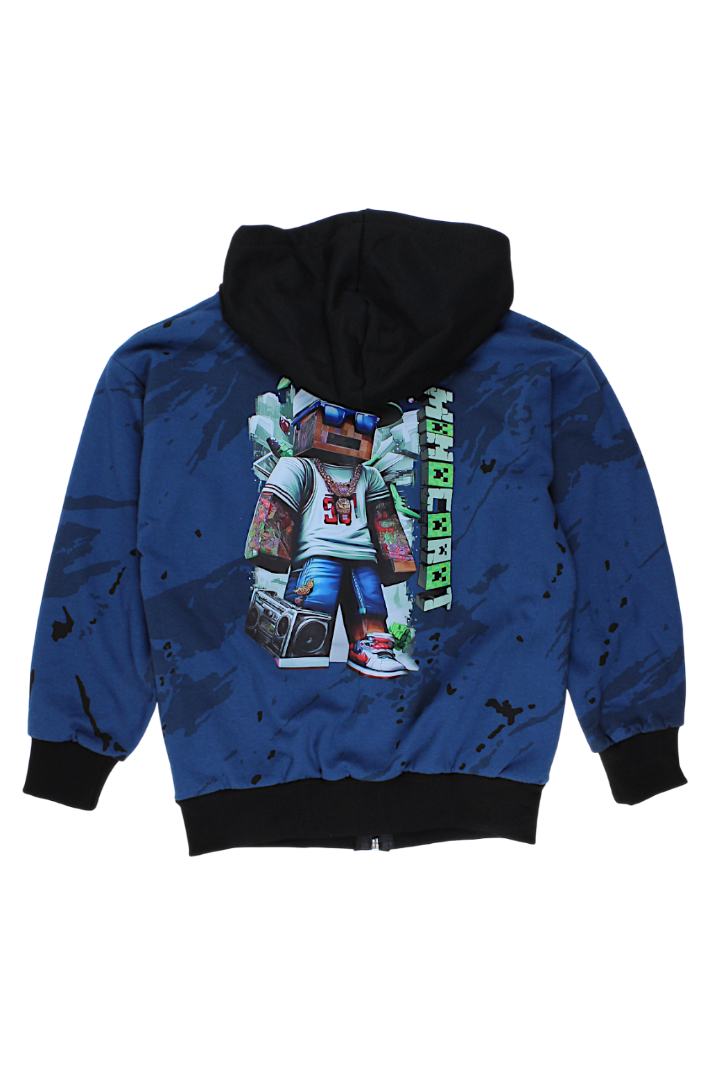 Boy's sweatshirt with patterns, blue Guliwerkids 5218-16925
