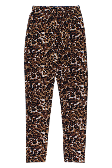 Girls' leopard print leggings brown Guliwerkids 5220-16925