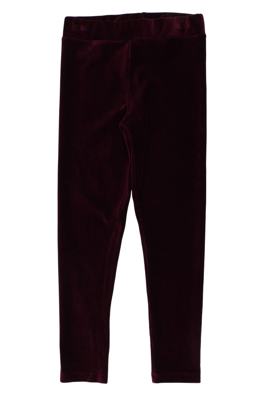 Girls' velvet cotton corduroy leggings, burgundy, Timi 54001-81025-58