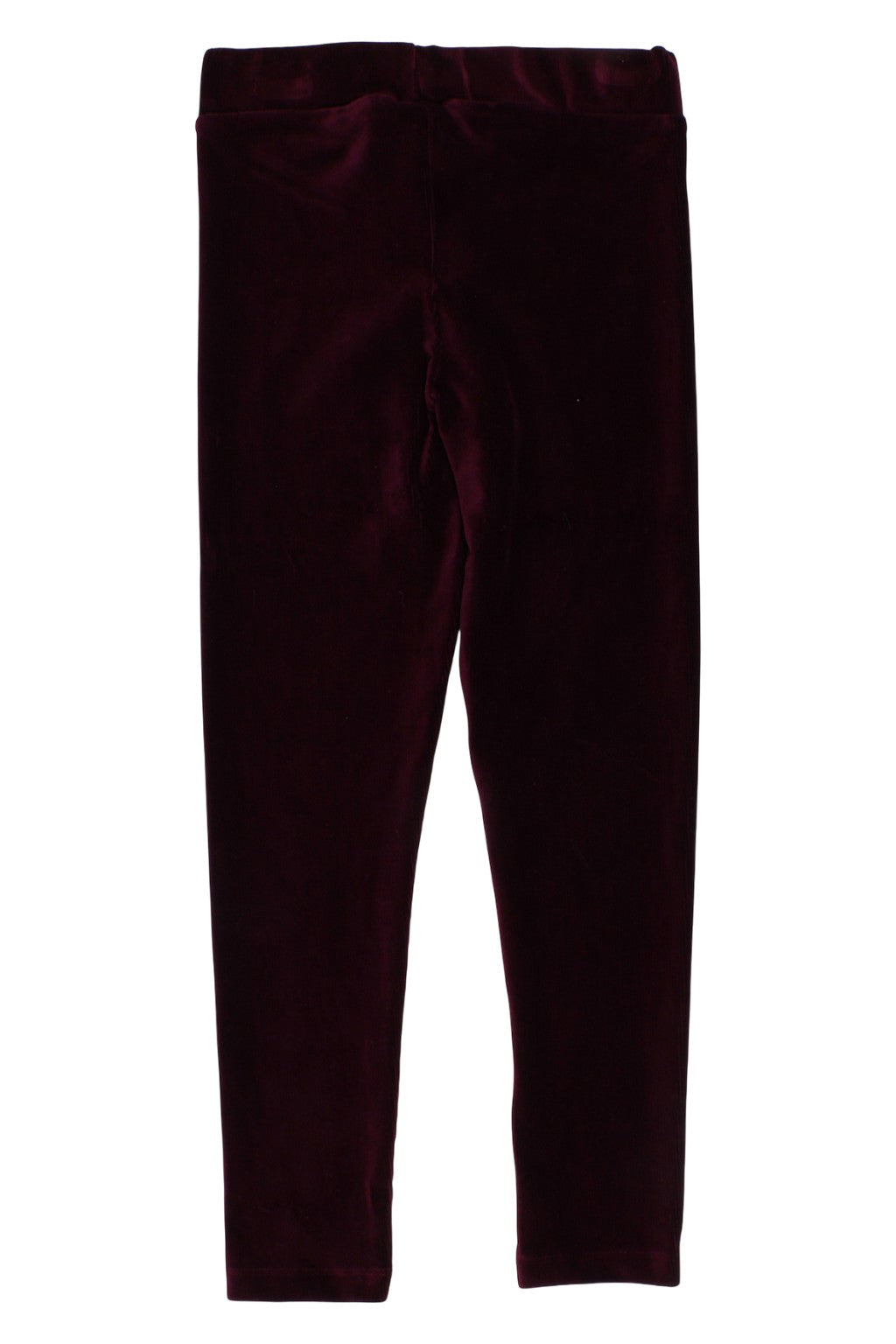 Girls' velvet cotton corduroy leggings, burgundy, Timi 54001-81025-58