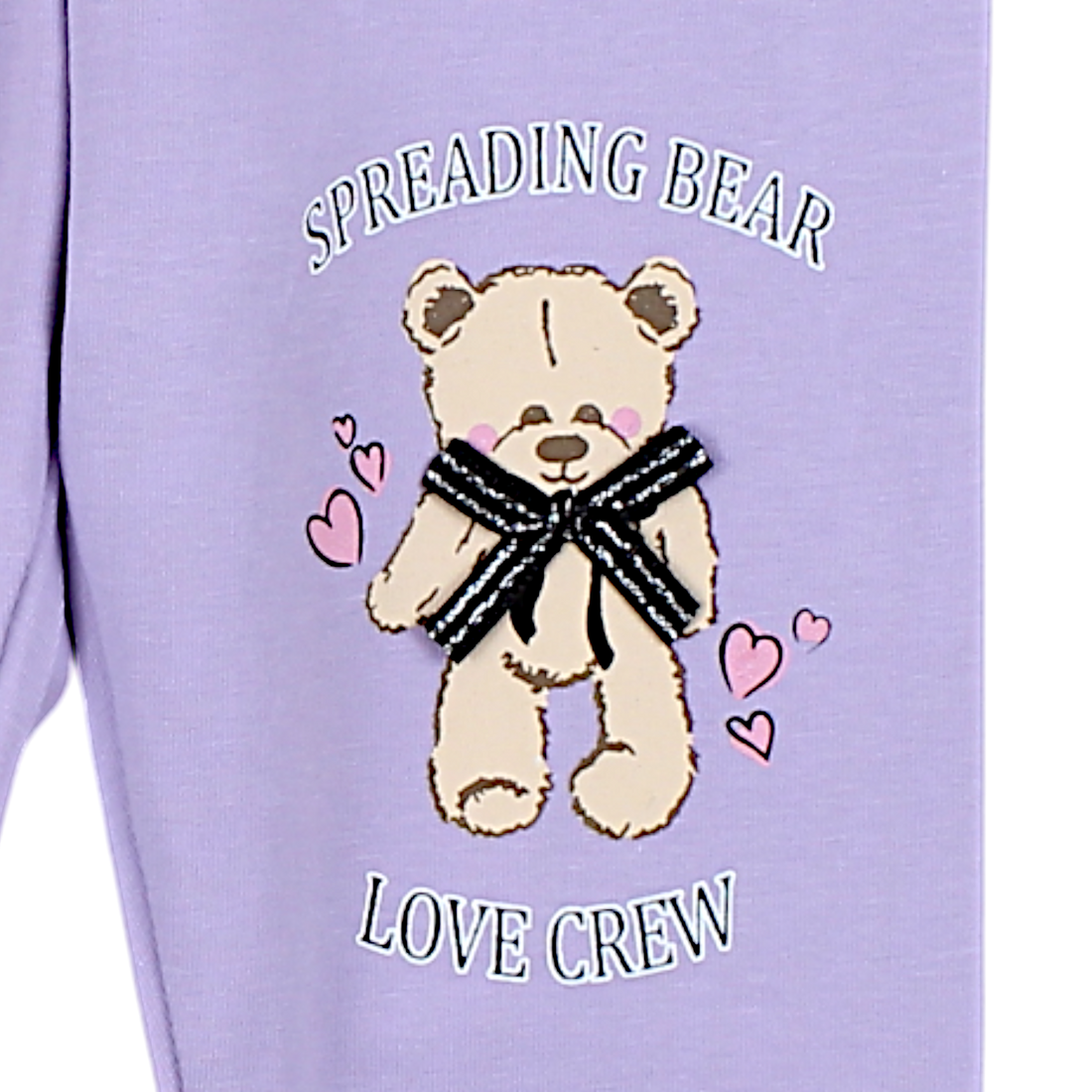 Teddy bear leggings for girls lilac Timi 54545-14425-29