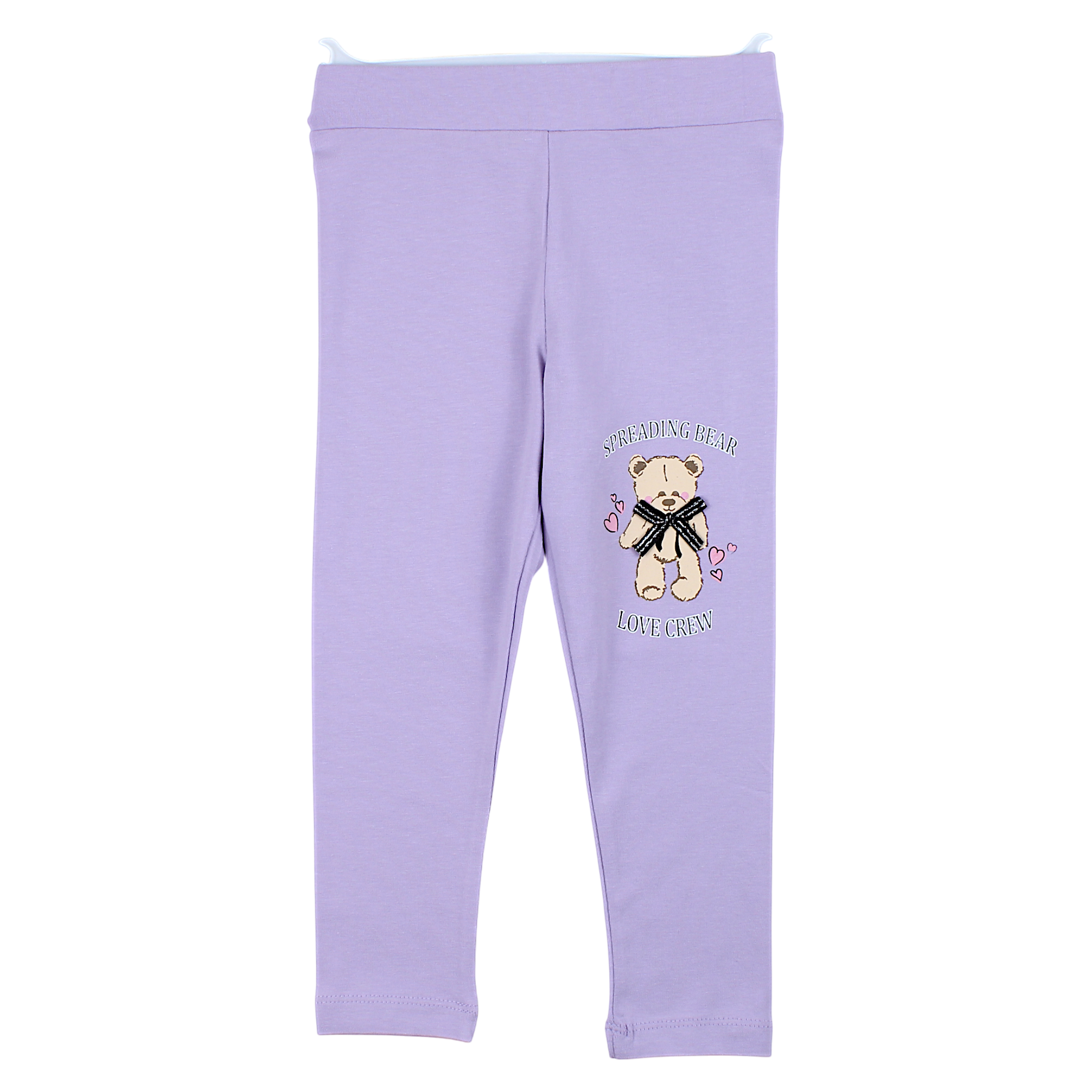 Teddy bear leggings for girls lilac Timi 54545-14425-29