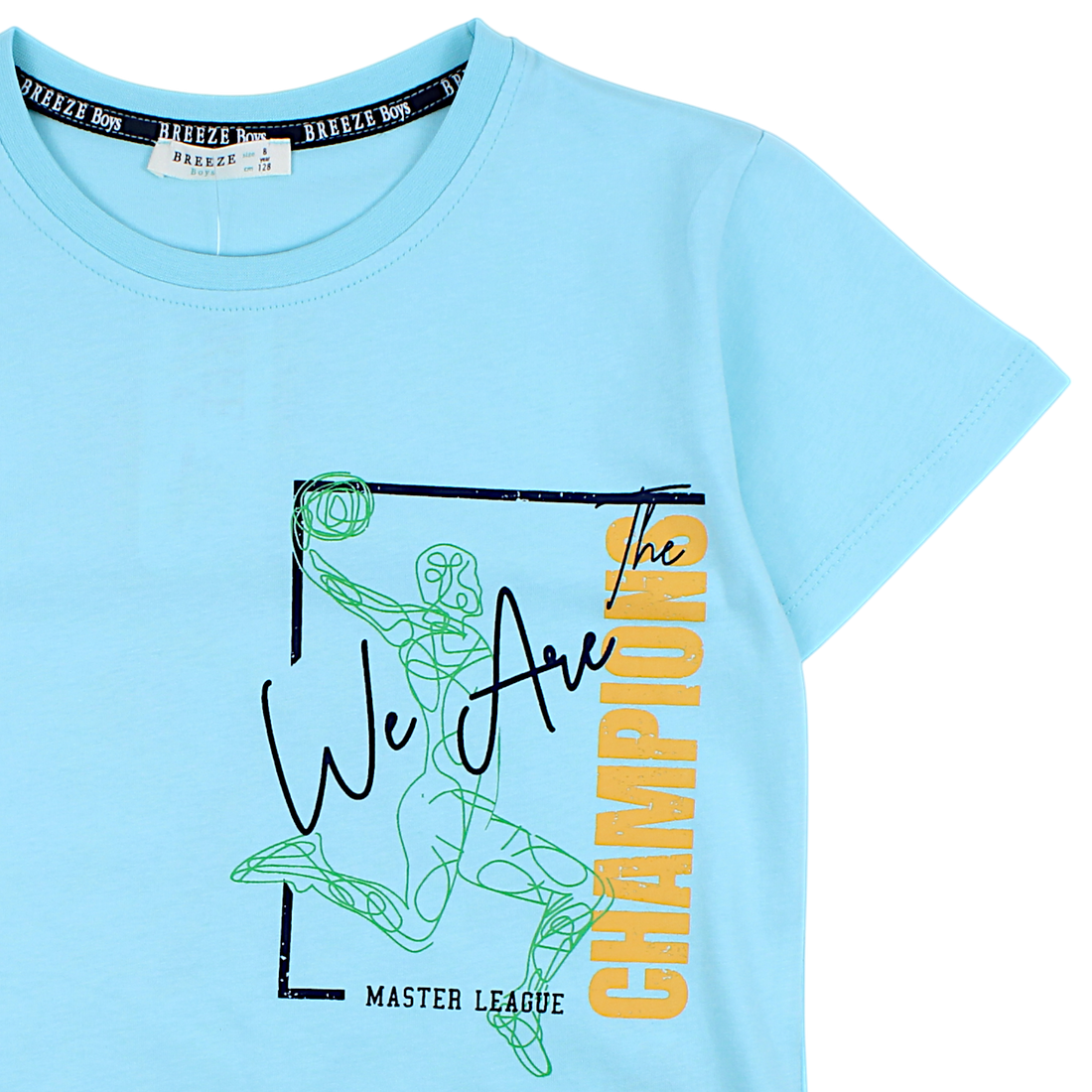 Boy's basketball shirt turquoise Breeze 5523-14425