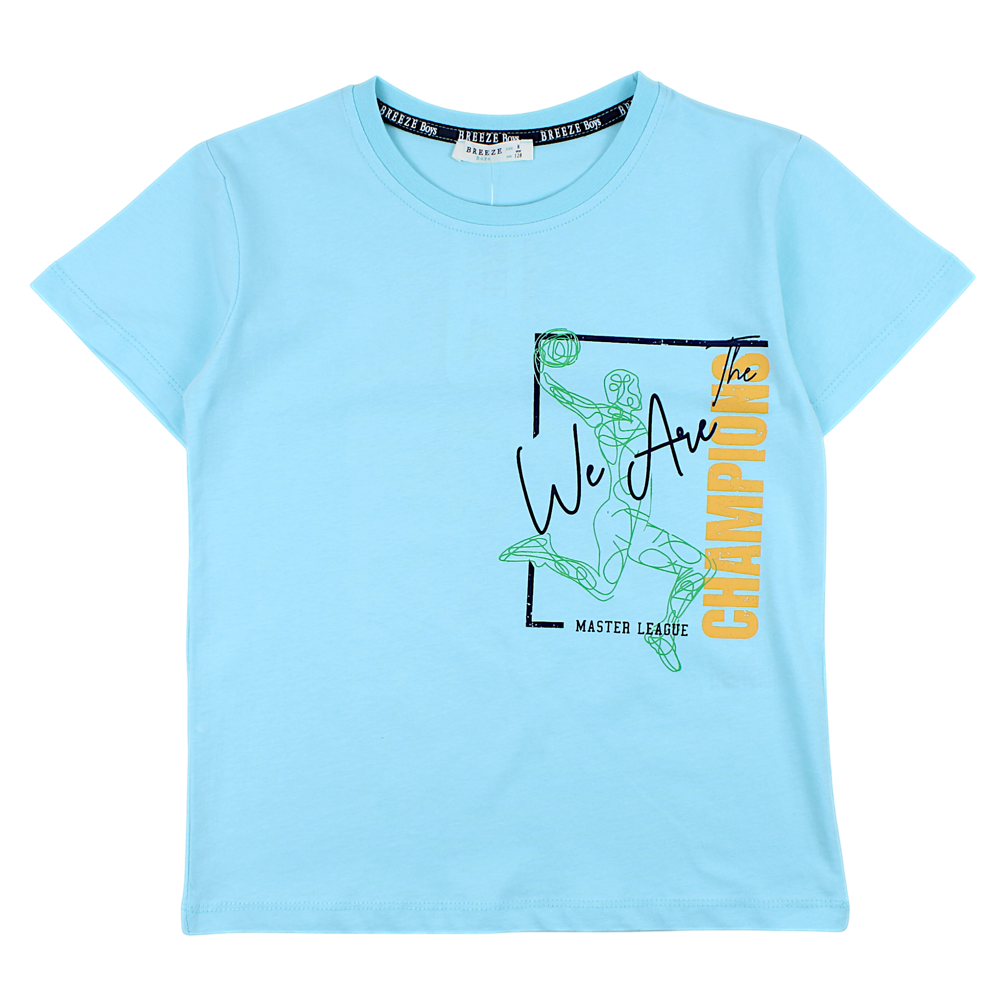 Boy's basketball shirt turquoise Breeze 5523-14425