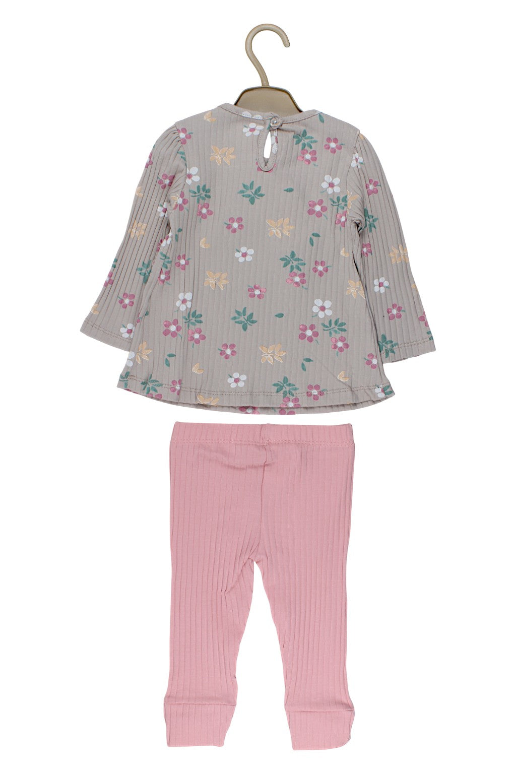 Girly beige floral cotton set Deco 56/636-251125