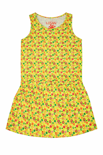Losan 714-7043AB dress yellow