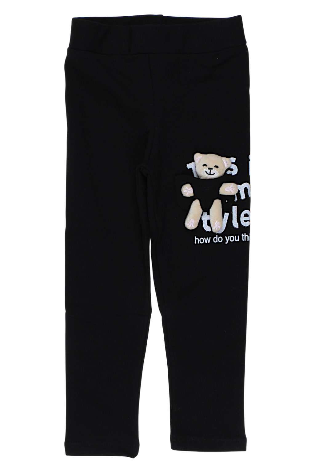 Girls' leggings black Timi 60521-17925