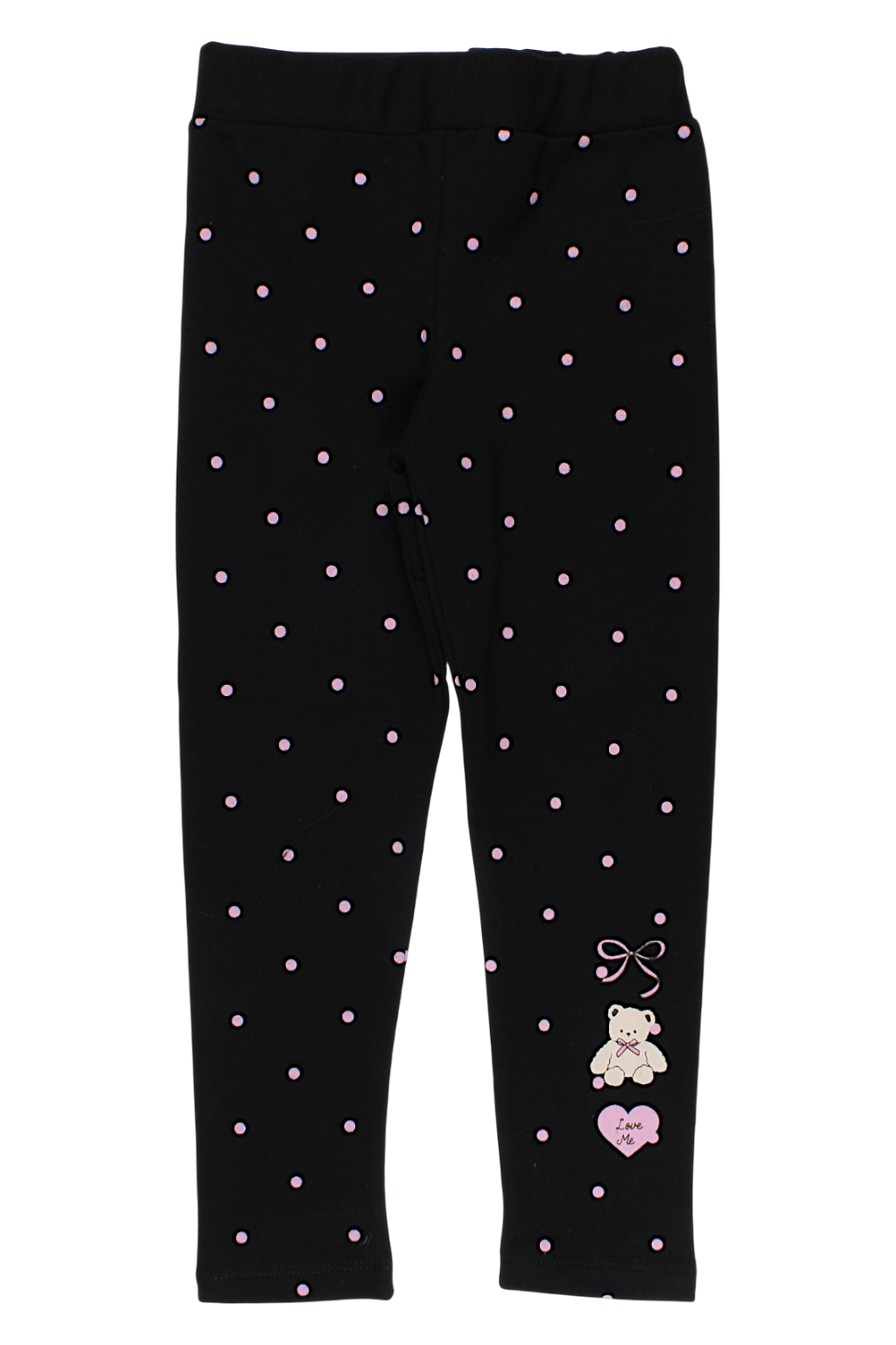 Girls' leggings black/pink Timi 60527-17925