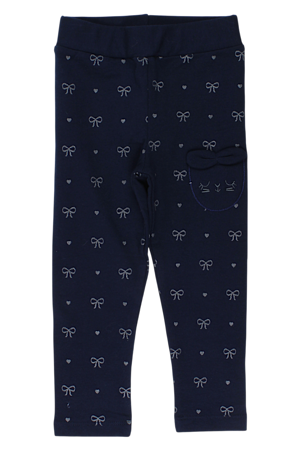 Girls' navy blue leggings Timi 60604-17925