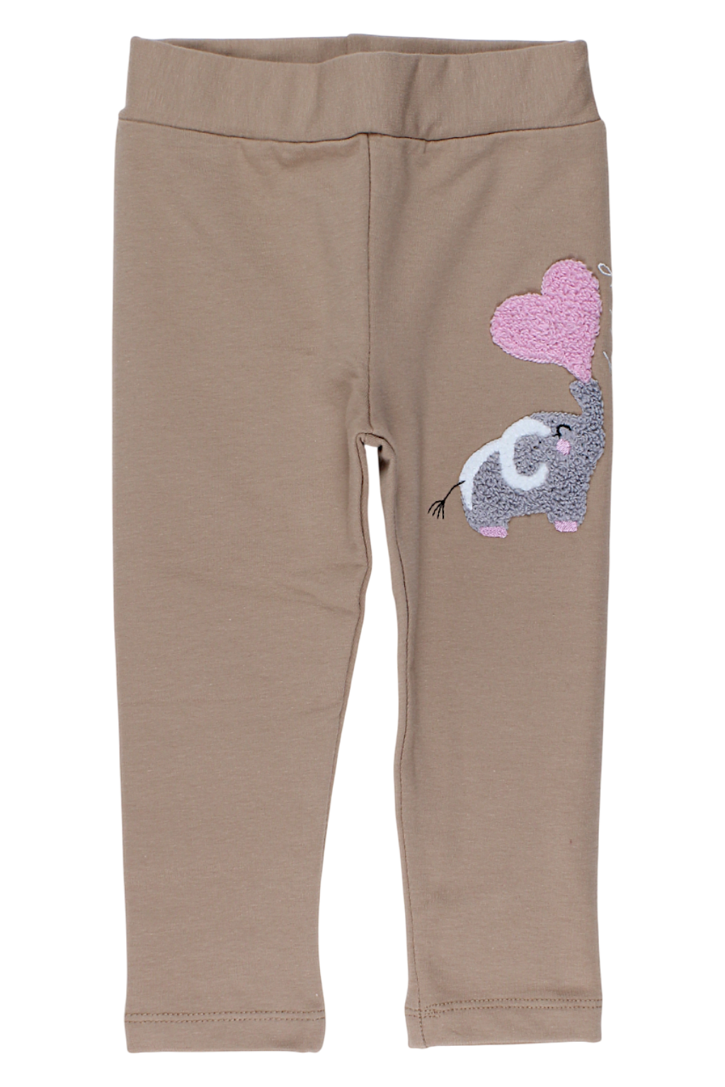 Girls' elephant leggings beige Timi 60607-17925-1