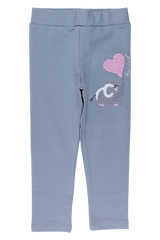 Girls' elephant leggings, ash gray, Timi 60607-17925