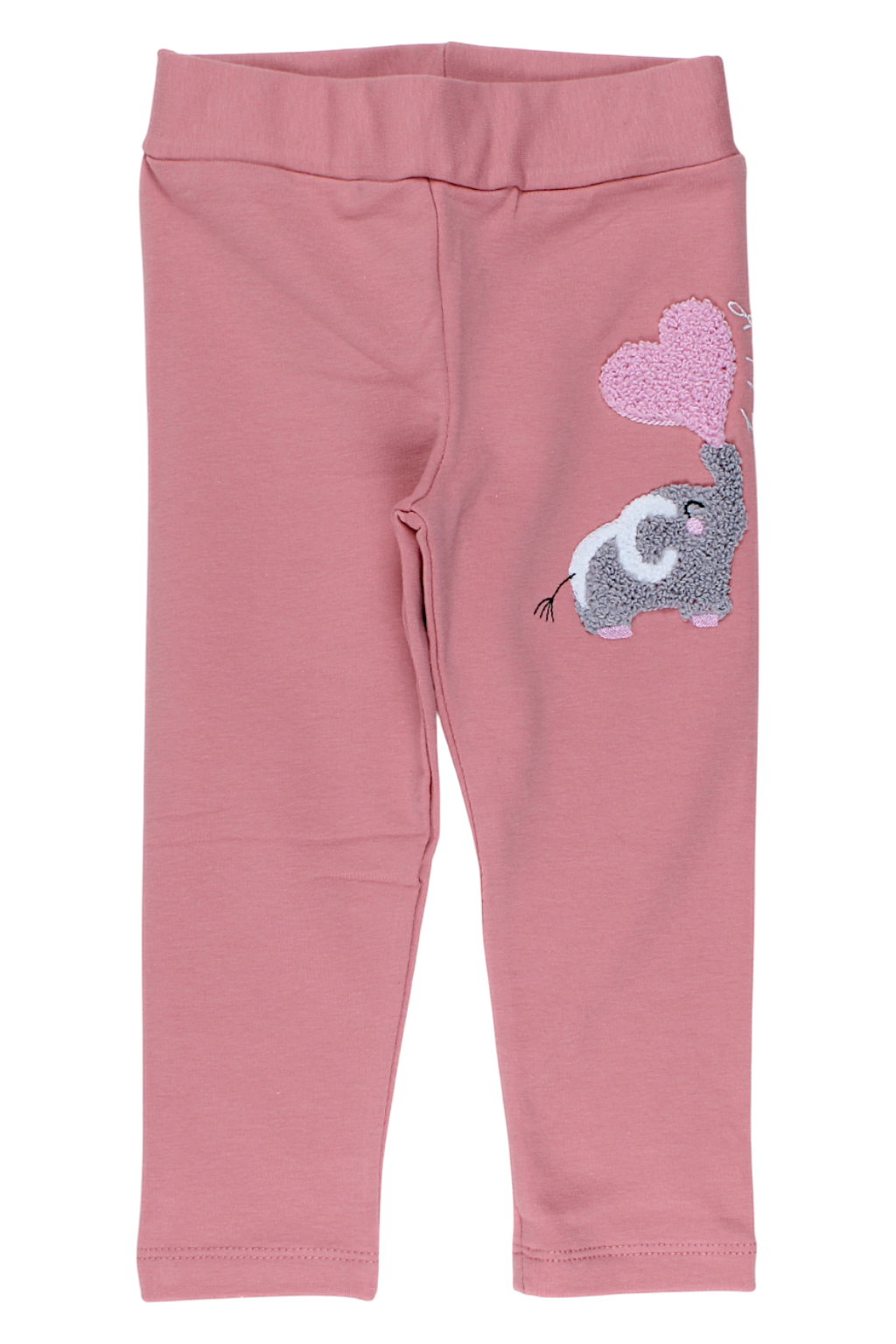 Girls' elephant leggings, powder pink, Timi 60607-17925