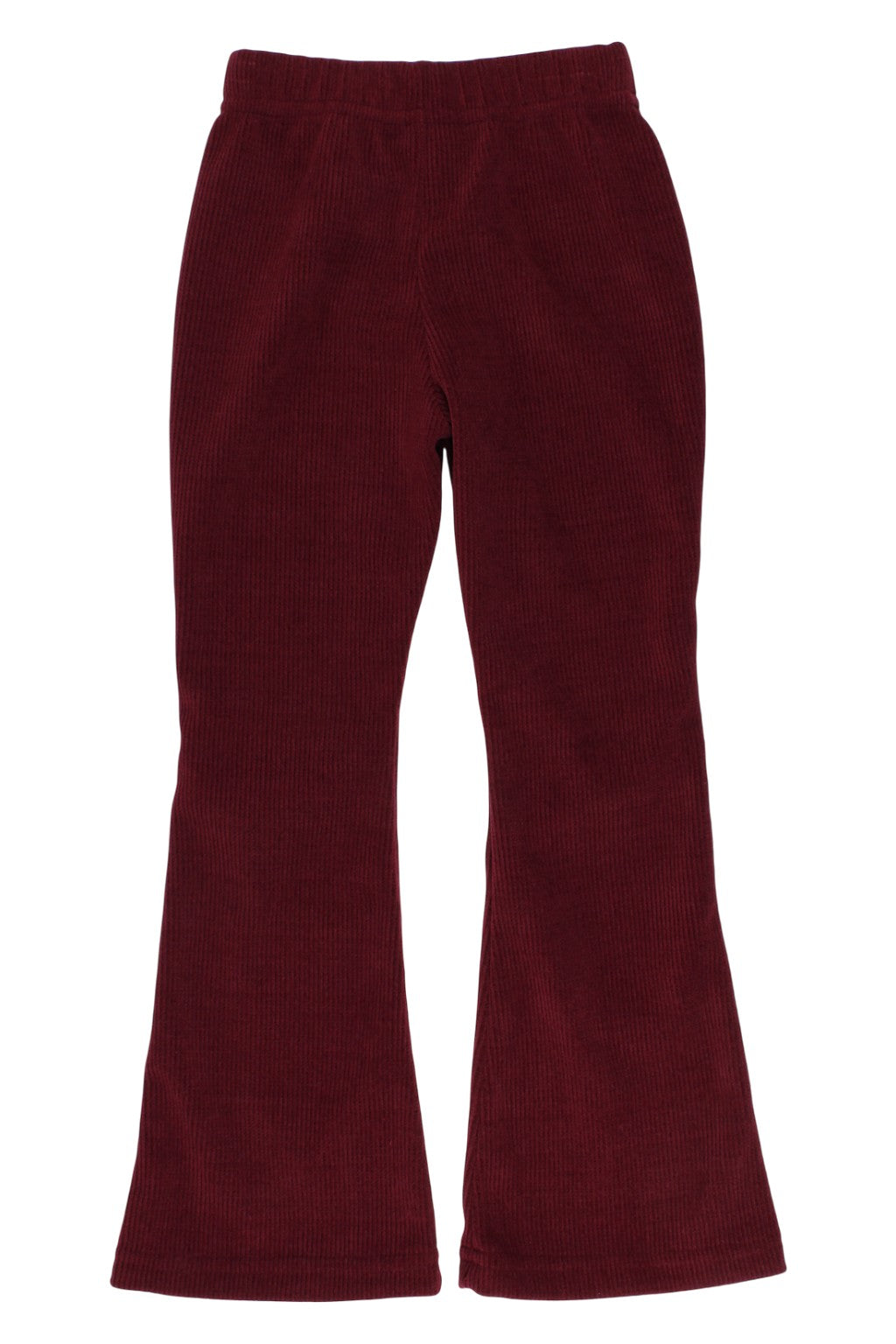 Girls' burgundy velvet bell-bottoms Lambda 6267-26925
