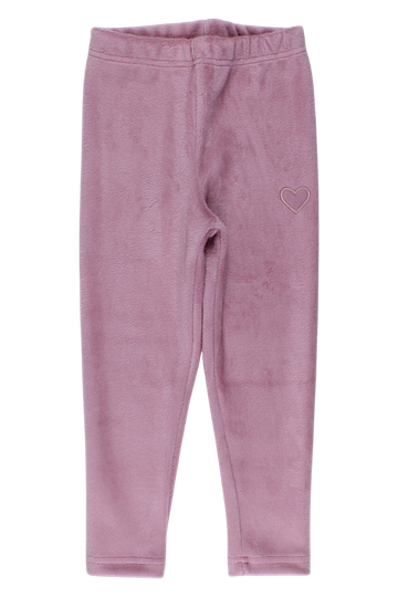 Girls' warm leggings powder pink Timi 63500-17925