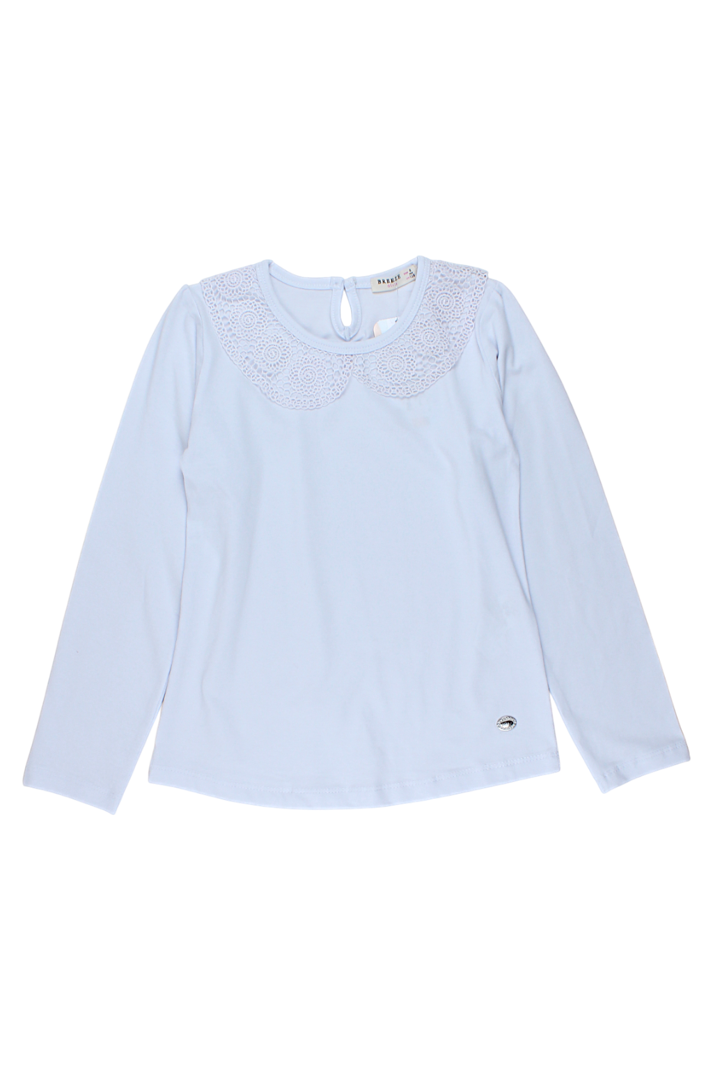 Girls' blouse with collar white Breeze 6762-20825