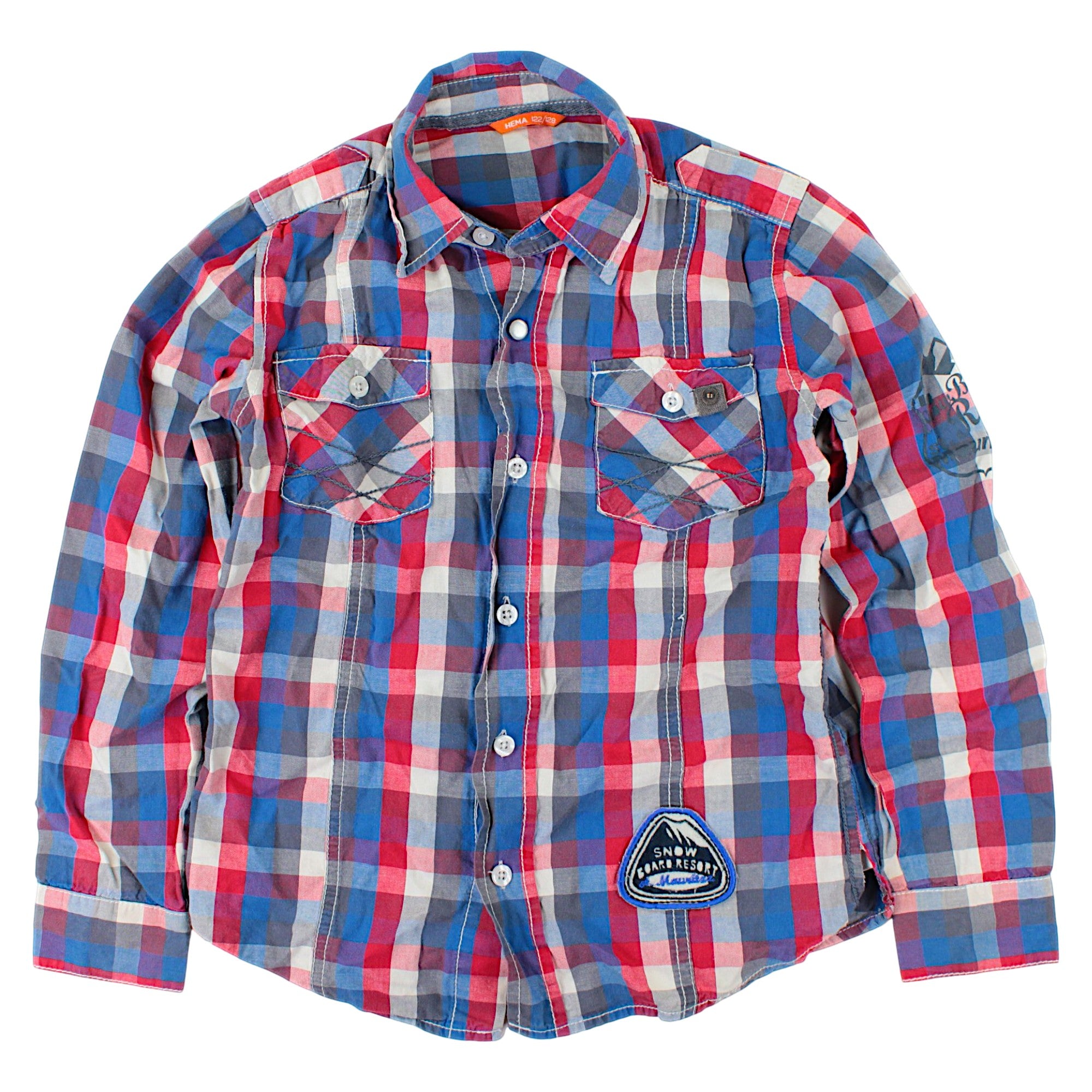 Boy's checked shirt with pockets used HEMA code 132