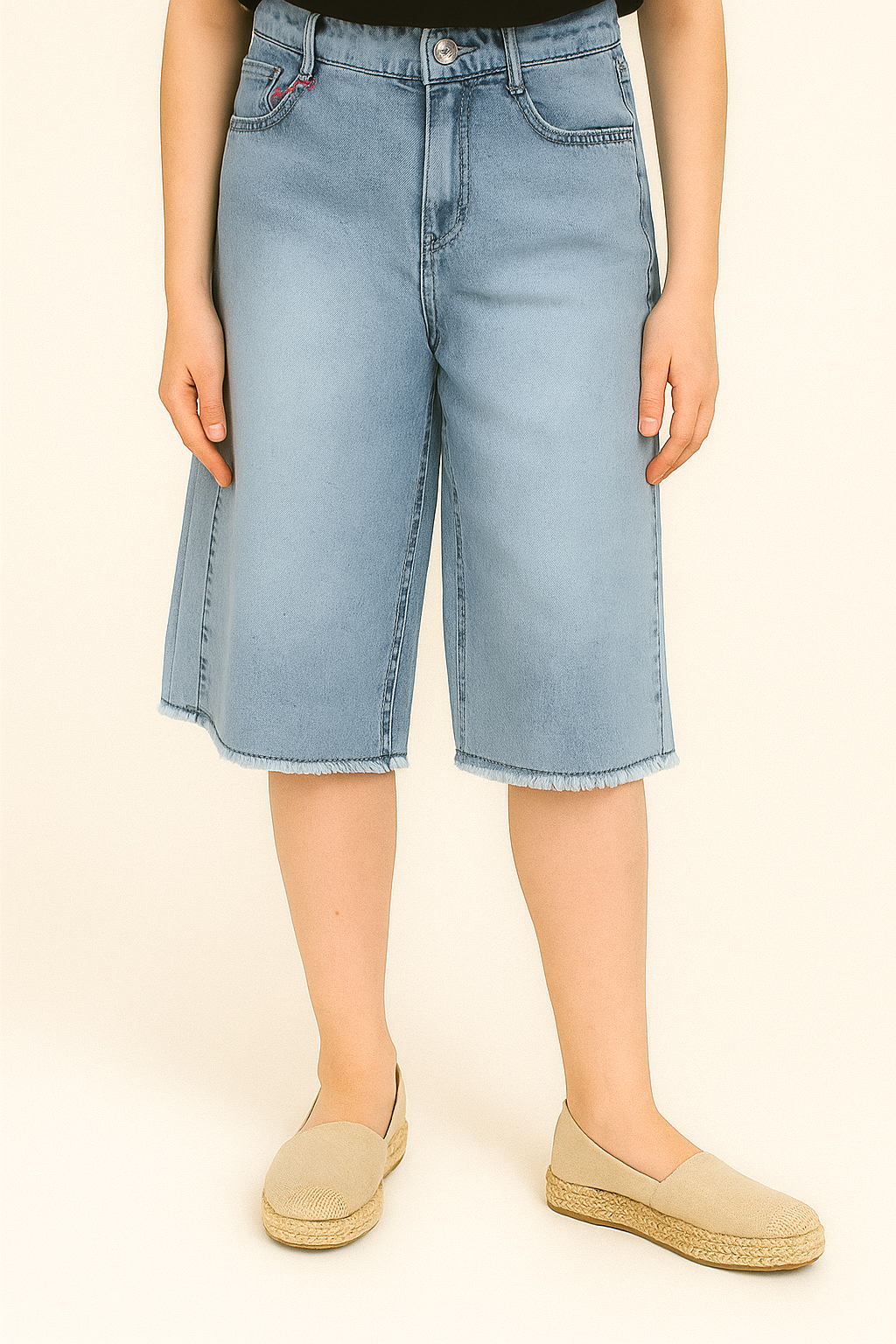 Szwedy Girls' Jeans Cocuk Shorts 7849-12625