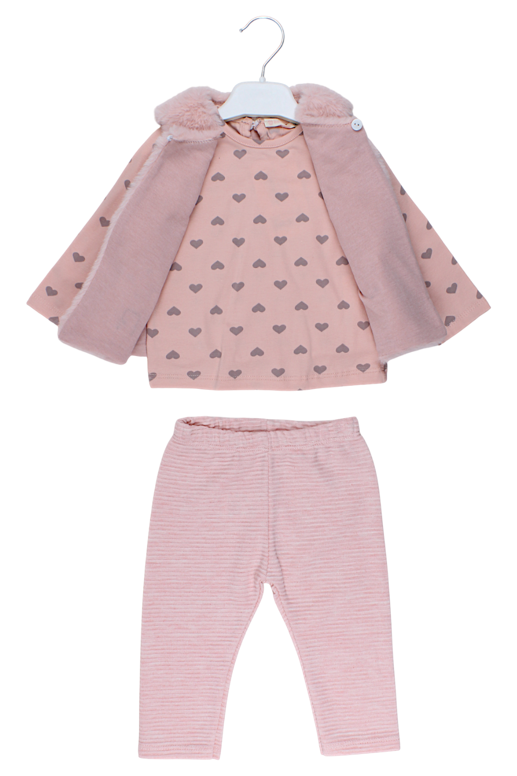 3-piece girly pink set Baby Rose 7851-11925