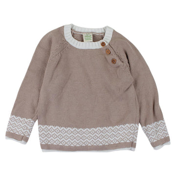 Beige sweater for boy, used, Alana 79a