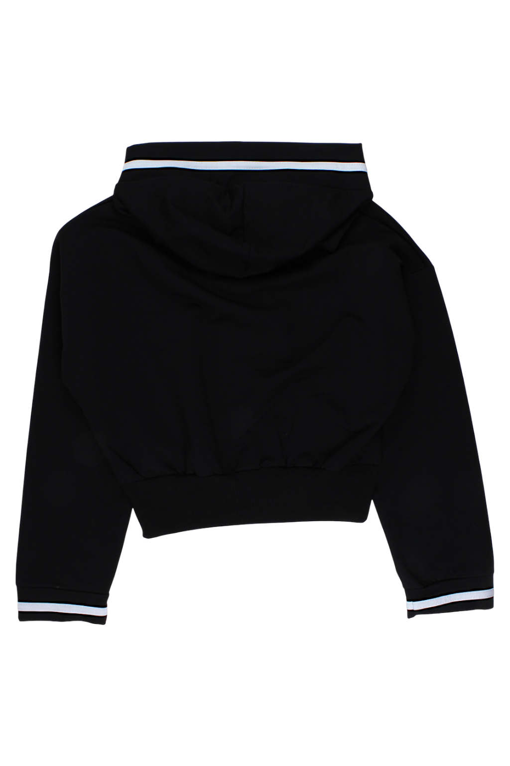 Girls' zip-up sweatshirt, black, Bermini 8076-28825