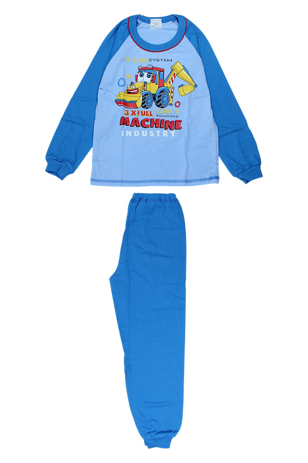 Boy's blue excavator pajamas Sukces 8083-221025