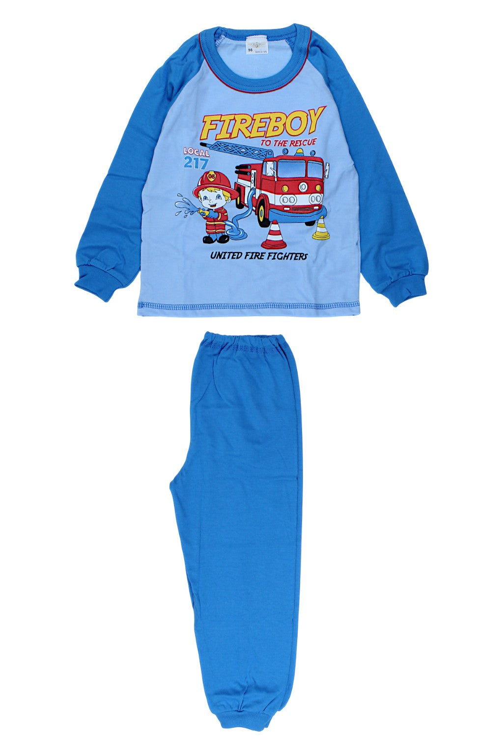Boy's blue firefighter pajamas Sukces 8084-221025