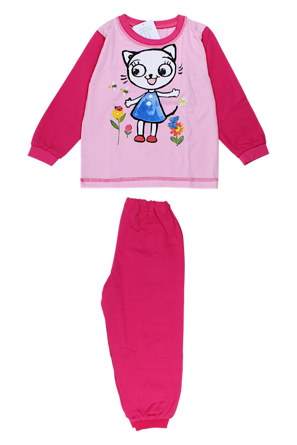 Girls' pajamas fuchsia Childrens fashion 8085-221025