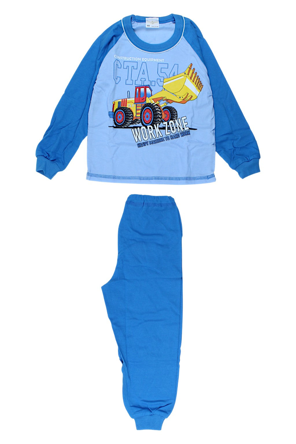 Boy's blue tractor pajamas Sukces 8093-221025