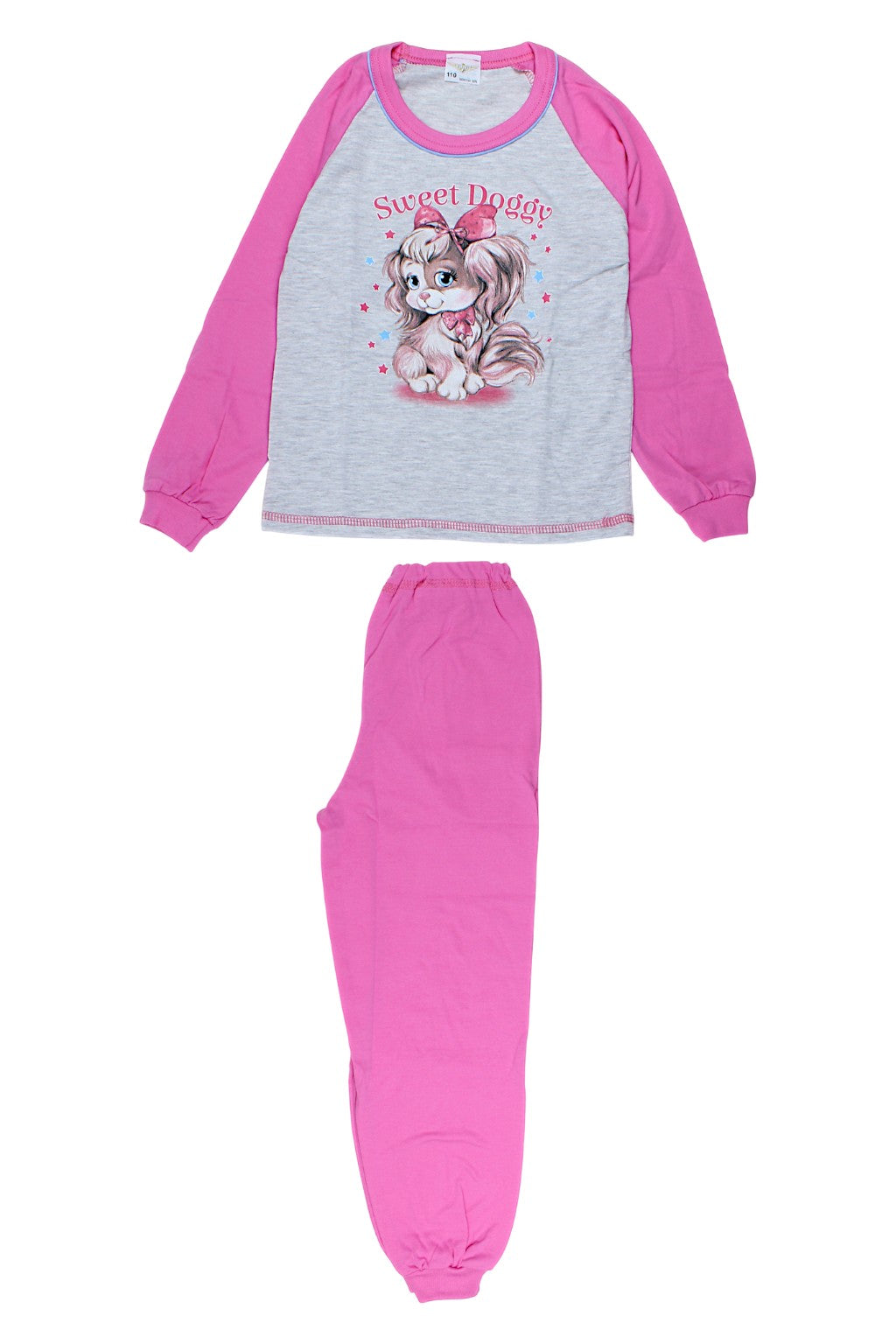 Girls' pink dog pajamas Sukces 8090-221025