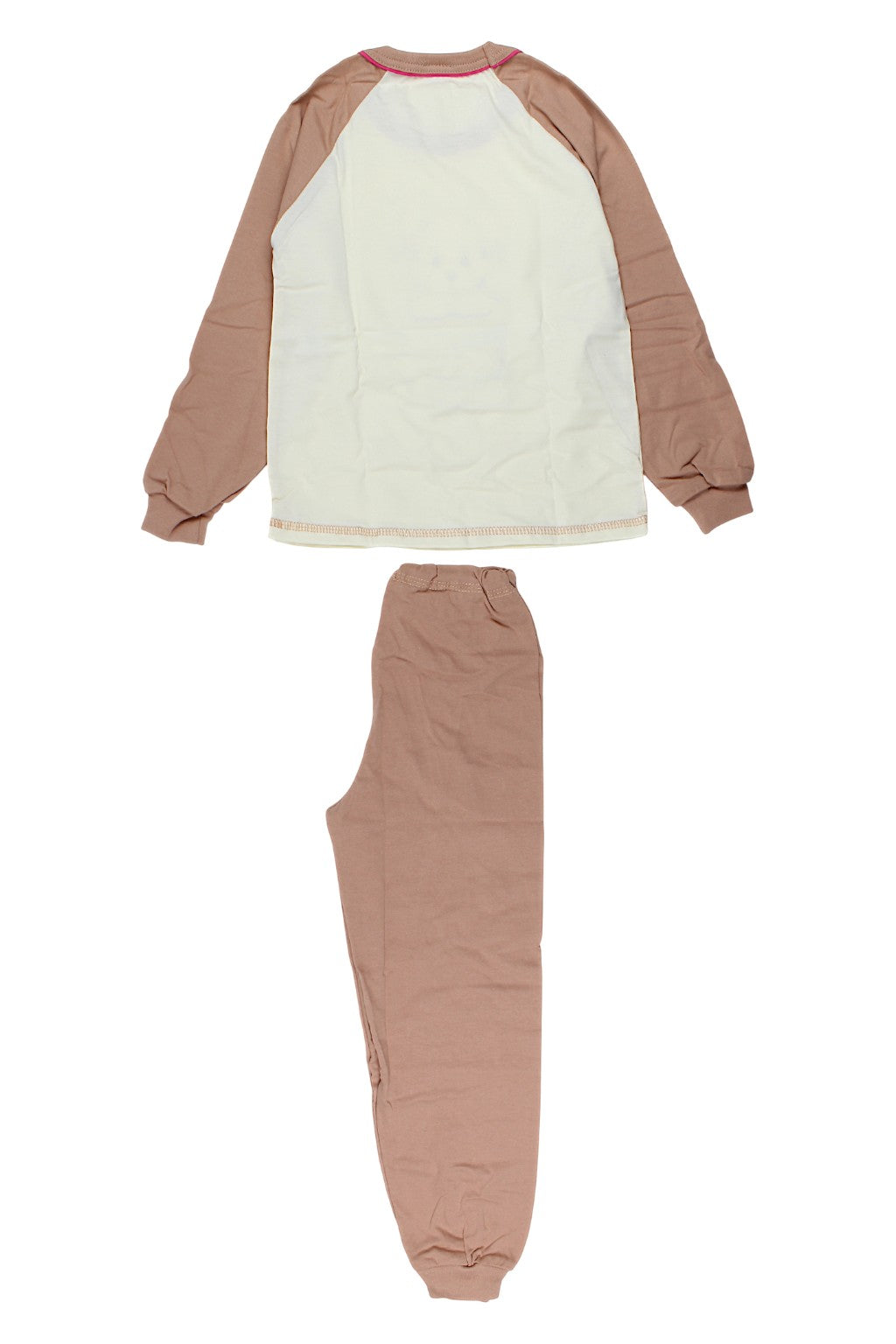 Beige girls' pajamas Sukces 8091-221025