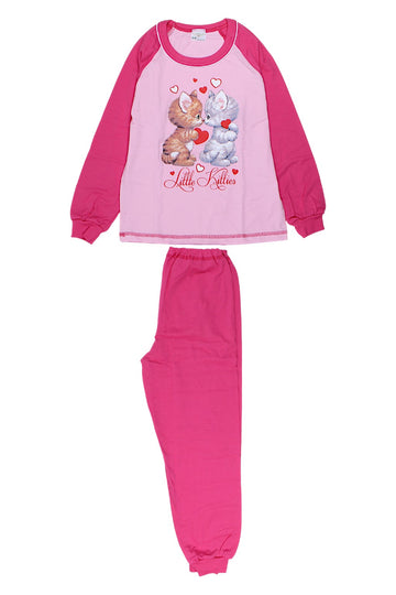 Girls' fuchsia pajamas Sukces 8092-221025