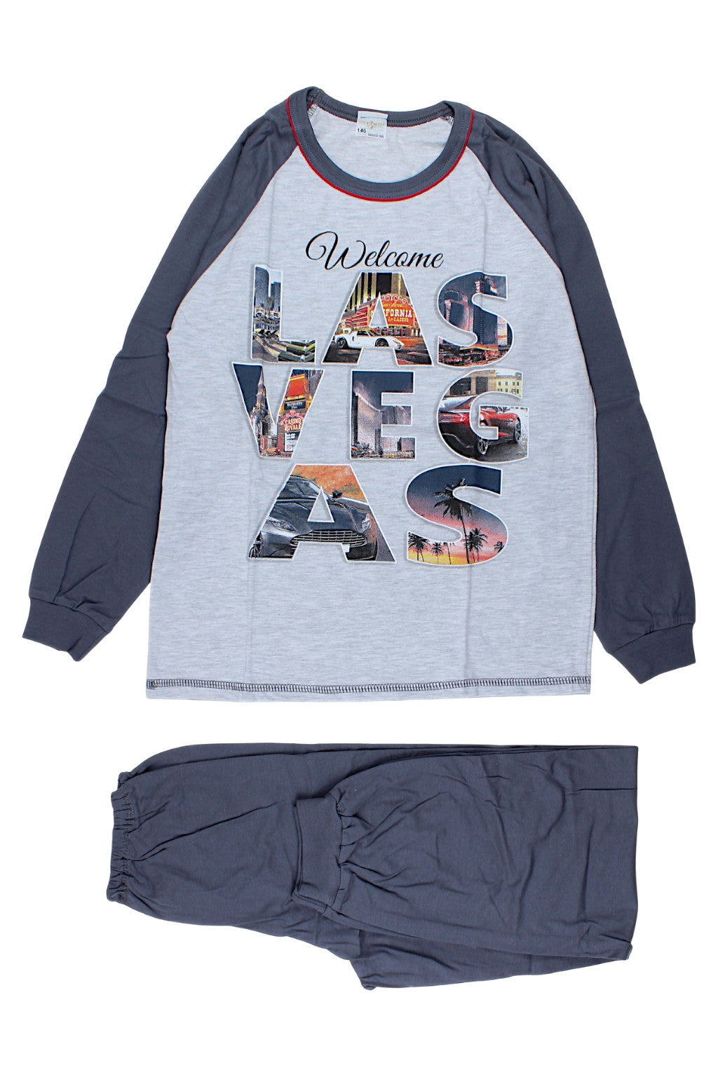Boy's gray pajamas Sukces 8103-221025