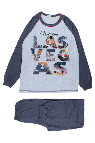 Boy's gray pajamas Sukces 8103-221025