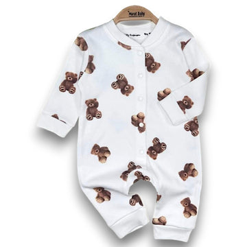 Teddy bear romper girl cream Murat Baby 9124-22125-28