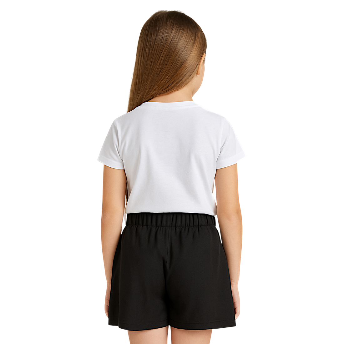 Elegant girls' skirt-shorts black Happy Star 8330-30525
