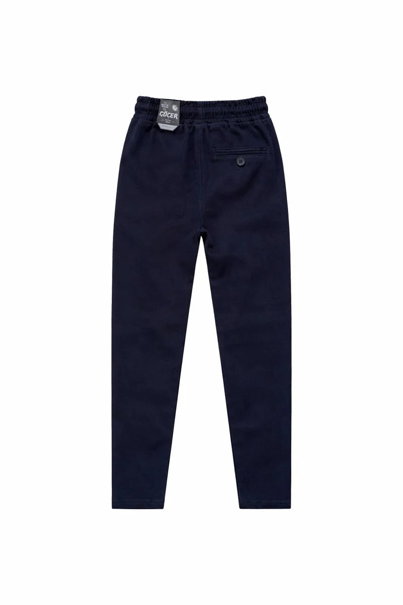 Spodnie wizytowe na gumce chłopięce czarne Gocer 9513-161225-14
